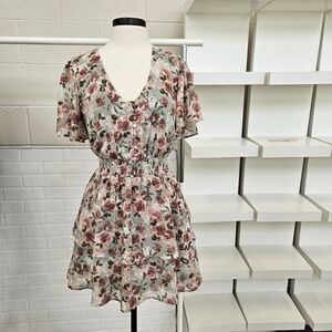 Tiered Floral Mini dress
